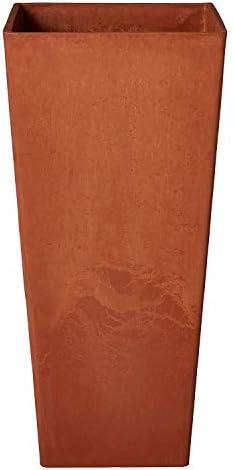Arcadia Garden Products PSW FS32TP Contempo Tall Square Planter, 13 by 13 by 28-Inch