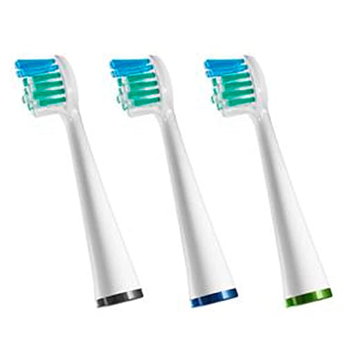 Waterpik Standard Brush Heads, Replacement Tooth Brush Heads For Former Sensonic/Complete Care Models, SRRB-3W, 3 Count