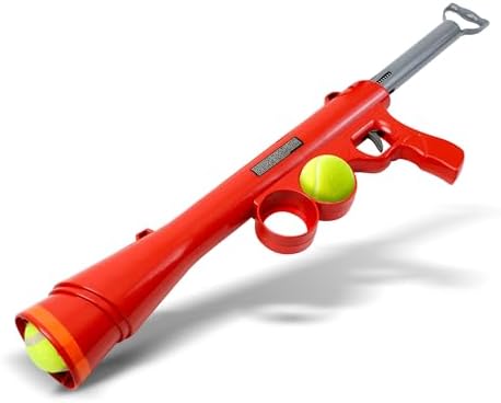SPOT Launch & Fetch Tennis Ball Launcher Dog Toy | Interactive Dog Fetch Toy Launches Up to 65 Feet | Hands-Free Pickup | Includes 2 Tennis Balls &