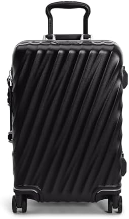 TUMI 19 Degree Frame Continental 4 Wheel Carry-On - Lightweight Suitcase - Hard Shell Luggage - 21.8" X 15.8" X 9.0" - Black Textured