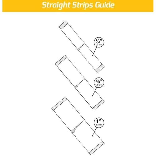 Walker Tape Co. Stick Tape Straight Strips by Walker, 36 pcs (3/4 in x 3 in) Clear