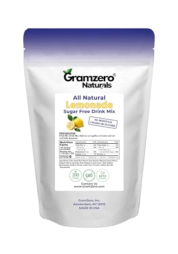 GramZero Grape Sugar Free Drink Mix Sports Pack, Great For Nutrition Club Loaded Teas, Zero Calorie, Stevia Sweetened