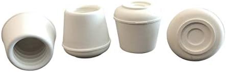 Shepherd Hardware 9122 1-1/8-Inch Inside Diameter Rubber Leg Tips, 4-Pack, White