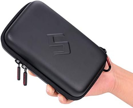 Smatree Carrying Case for Nintendo 3DS XL/2DS XL | Hard Protective Shell Travel Case for Nintendo New 3DS - Super NES Edition-Black/Red