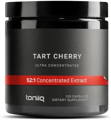 Toniiq Tart Cherry Capsules – Ultra High Potency 52:1 Extract