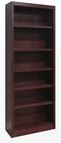Concepts In Wood Midas Six Shelf Bookcase 84" H Cherry Finish