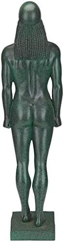 Design Toscano KY71304 Hebe Greek Woman Patron of Youth Indoor/Outdoor Garden Statue, Large Size, 10 inches Wide, 32 inches Tall, Handcast Polyresin, Antique Stone Finish