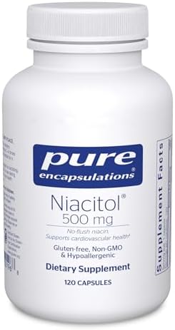 Pure Encapsulations Niacitol 500 mg | Hypoallergenic No-Flush Niacin to Support Digestion, Hormone Synthesis