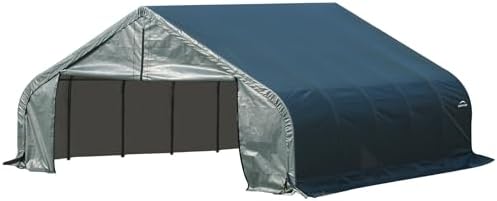 ShelterLogic 82143 Grey 22'x24'x12' Peak Style Shelter