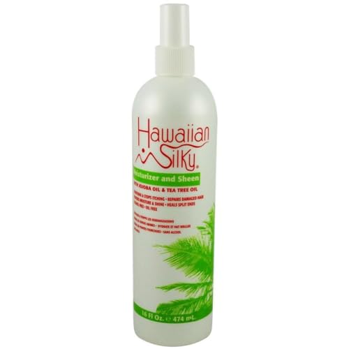 Hawaiian Silky moisturizing and sheen spray, White, 8 Fl Ounce