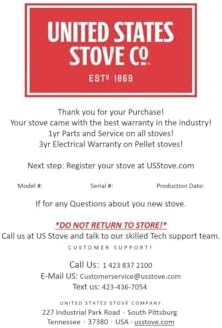 US Stove BSK1000 Barrel Camp Stove Kit, Medium, Black