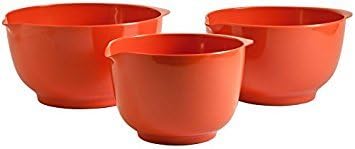 Hutzler Melamine Mixing Bowl Set: 2, 3 and 4 Liters, White (3234WH)