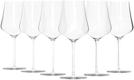 Gabriel-Glas StandArt Crystal Wine Glasses, Set of 2 with Gift Box - Premium, Universal Wine Glass for Red and White Wine - Dishwasher Safe, Lead-Free, 16 oz.