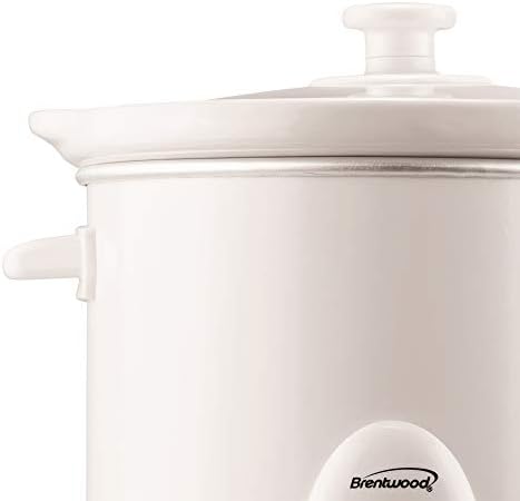 Brentwood SC-135W Appliances 3 quart Slow Cooker, White