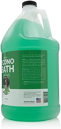 Bark2Basics Econo Bath Dog Shampoo, 1 Gallon - Ultra Mild, All Natural Ingredients, Gently Cleans and Moisturizes, Adds Shine to Coat