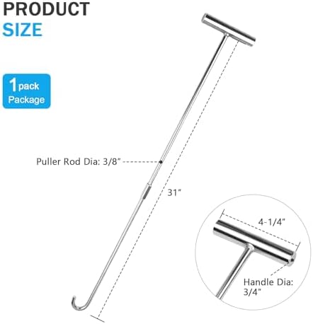 5th Wheel Pin Puller 31" Solid Steel with Chrome Plating Heavy Duty - 1pack