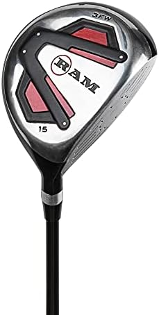 RAM Golf Accubar Golf Clubs Set - Graphite Shafted Woods and Stainless Steel Irons - Lefty