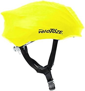 veloToze Cycling Helmet Cover, fits Most Bike Helmets - Keeps Wind, rain and Sun Away from Head; Bright Colors for Visibility