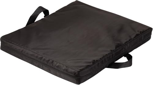DMI Comfort Seat Cushion for Soft and Firm Support on Wheelchairs, Office Chairs, Dining Chairs and Stadium Seats, Standard Foam, 16 x 16 x 4, Black