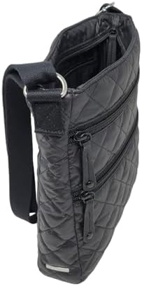 Quilted Crossbody bag BLACK Ultra light water repellent Stain resistance