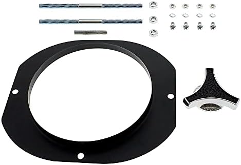 United Pacific 110293 Oval Aluminum Air Cleaner, With Mustang Logo For Dual 4 Barrel Carburetor