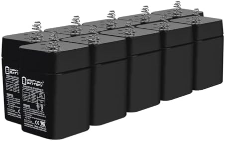 ML5-6S -6 Volt 5 AH, Spring S2 Terminal, Rechargeable SLA AGM Battery