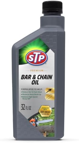 STP Premium Chainsaw Bar Oil, Minimizes Bar and Chain Wear, 32 fl oz