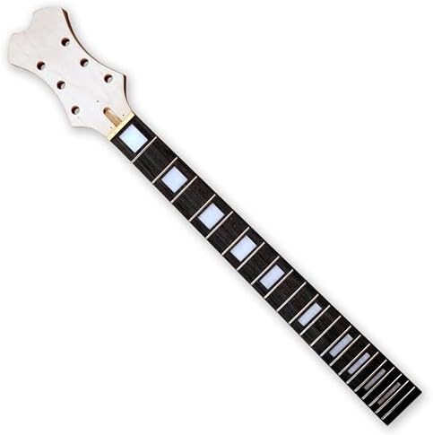 DIY Electric Guitar Kits Okoume wood Body curved top with mahogany veneer cover maple neck & composite ebony fingerboard