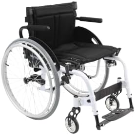Karman White Frame Ultra Lightweight Wheelchair, 18" D x 18" D