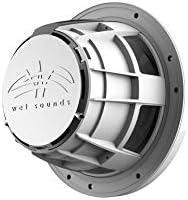 wet sounds | REVO 8-SWW | High Output Component Style 8" Marine Coaxial Speaker with RGB Backlighting and Enclosed White SW Grille