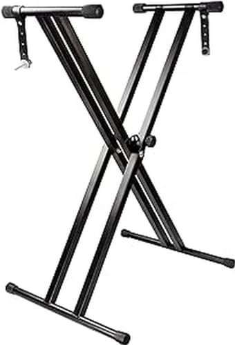 RockJam RJX29 Adjustable X Frame Keyboard Stand with Locking Straps