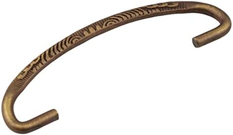 Classic Aged Brass Drawer Bail Pull | Centers: 3" | Handle for Antique Cabinet Door, Dresser Drawer