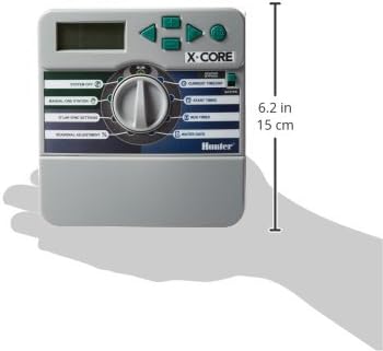 Hunter X-Core XC800i Indoor Sprinkler Timer, 8-Zone Irrigation Controller | Indoor 8-station irrigation controller with easy programming