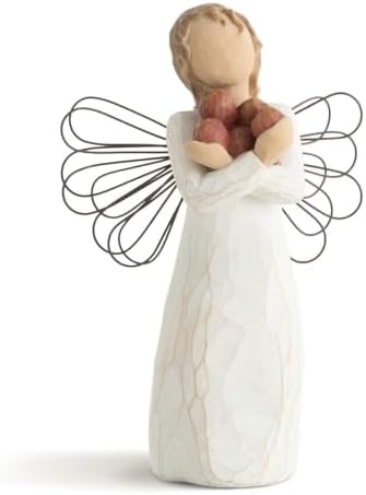Willow Tree Angel of The Spirit, Sculpted Hand-Painted Figure | Hand-Painted Angel Figurine, Celebrating Friendship, Nature and Everyday Blessings, Sculpted by Artist Susan Lordi