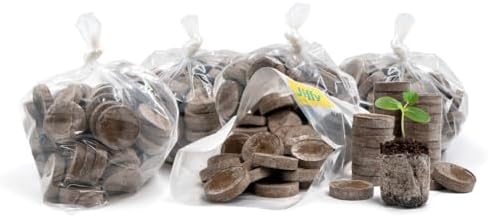 100 Count- Jiffy 36 MM Peat Soil Pellets Seeds Starting Plugs: Indoor Seed Starter- Start Planting Indoors for Transplanting to Garden or Planter Pot | Starter- Start Planting Indoors for Transplanting to Garden or Planter Pot