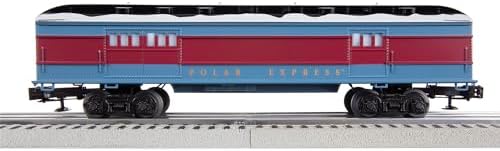 Lionel The Polar Express O Gauge Baggage Car – Lighted Railroad Model Train Car with Diecast Trucks, Operating Couplers, Snow-Covered Roof Detail
