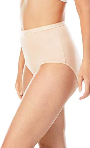 Comfort Choice Plus Size Full Coverage Nylon Brief 10-Pack