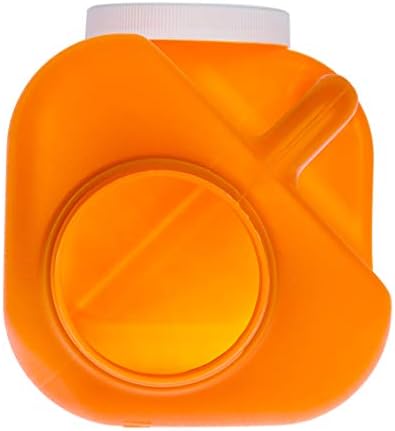 Large Male Urinal with Leak Proof Screw Cap Lid (3000 mL or 101 oz.) (Amber Color)