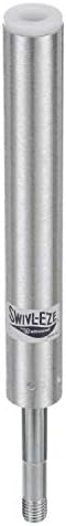 Attwood Lock’N-Pin ¾-Inch Pin Post for Boat Seats, 11 Inches Tall Fixed Height, 1.5-Inch Diameter Brushed Aluminum, Threaded, Steel Pin, SP-2114-T