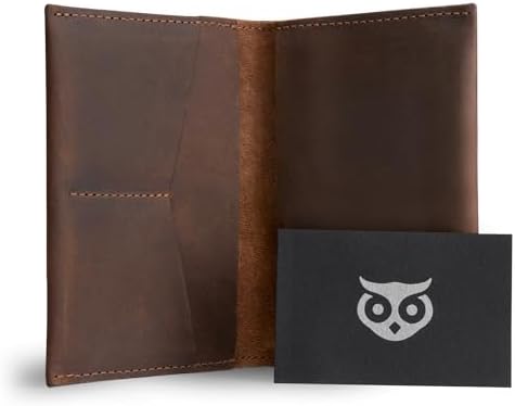 Hide & Drink, Passport and Card Organizer, Holds Up to 6 Cards Plus Folded Bills, Travel Essentials Sleeve Case, Full Grain Leather, Handmade