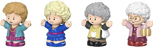 Little People Collector The Golden Girls TV Show Special Edition Set for Adults & Fans, 4 Figures in Display Package