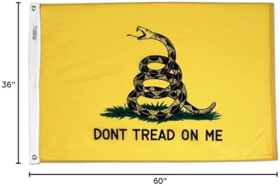 Annin Flagmakers Gadsden Animals Flag USA-Made, 3 x 5 Feet (Model 316420)