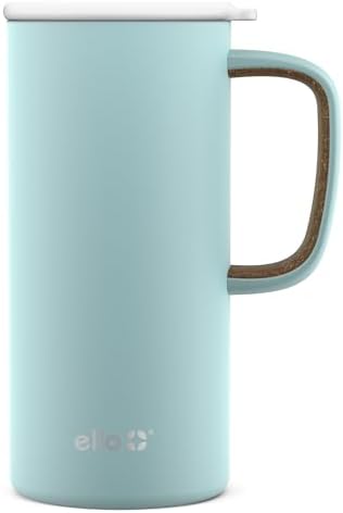 Ello Campy 18oz Insulated Stainless Steel Travel Mug with Handle, Avalon Sea