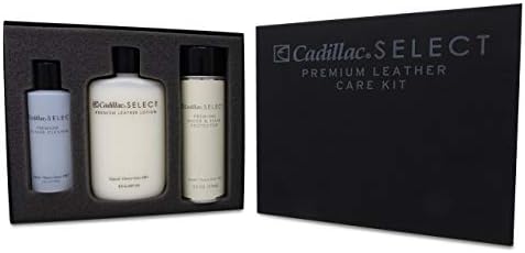 Cadillac Select Premium Leather Care Kit | Leather cleaner, lotion conditioner and water & stain protector.