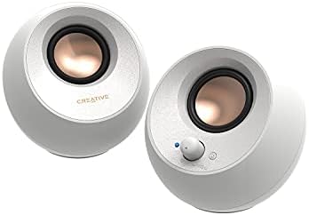 Creative Pebble V3, 2.0 USB-C Desktop Speakers, Bluetooth 5.0, Black