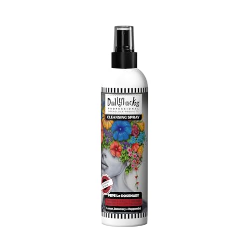 Dollylocks Cleansing Rinse-free Shampoo Spray | Removes Build-up + Moisturizes | Plant-Based Residue-free Vegan | Locs, Braids, Hair Extensions