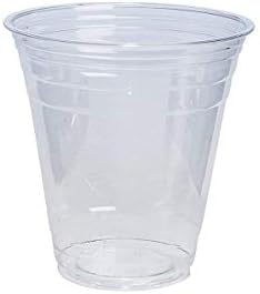 GUSTO 16 oz Clear Plastic Cups [100 Pack] PET Party Cold Cups | Durable, Crack-Resistant, Elegant Crystal Clear Design, BPA-Free, Smoothies, Iced Coffee, Soda, Cocktails & Juice