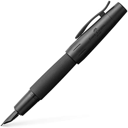 Faber-Castell e-motion Fountain Pen, Pure Black - Extra Fine