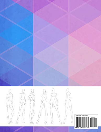 Fashion Sketchbook Figure Template: 430 Large Female Figure Template for Easily Sketching Your Fashion Design Styles and Building Your Portfolio