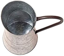 Deco 79 Metal Galvanized Watering Jug, 10 by 16-Inch,Gray